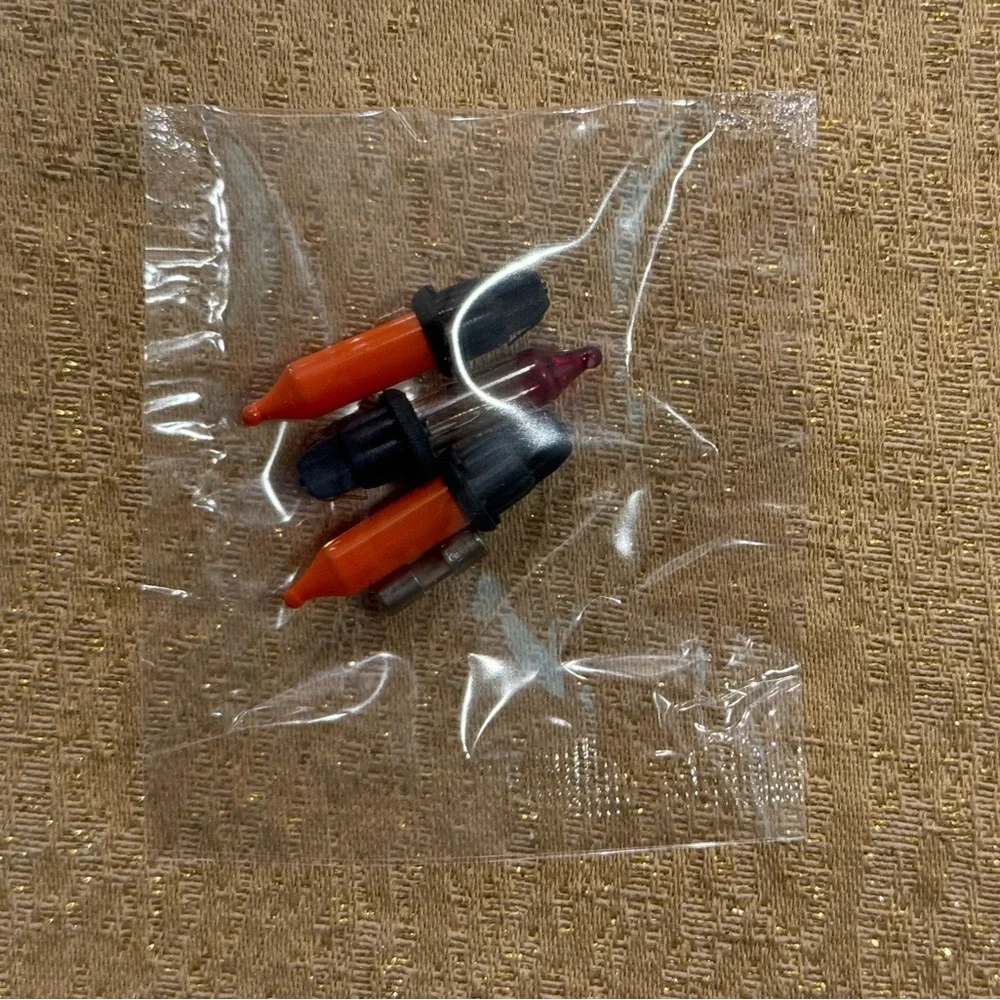 NIB Indoor Outdoor Halloween String Lights, 20 Orange Mini Bulbs, Black Wire